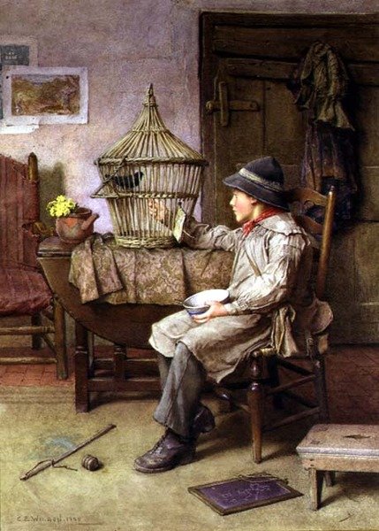 Breakfast Time by Charles Edward Wilson