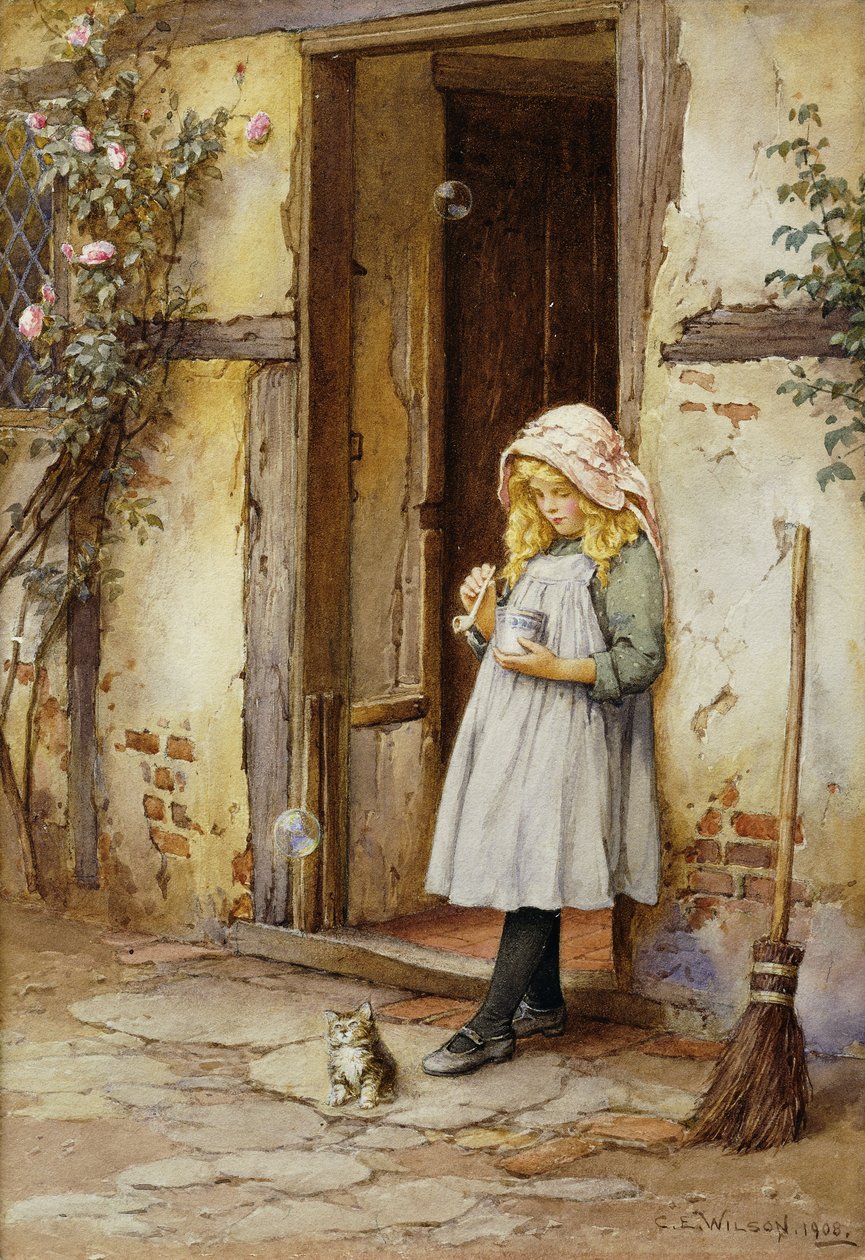Bubbles for Kitty by Charles Edward Wilson