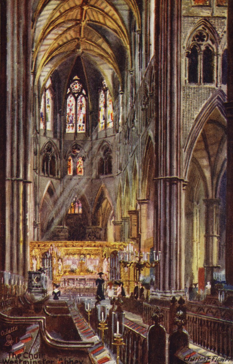 The Choir, Westminster Abbey by Charles Edwin Flower