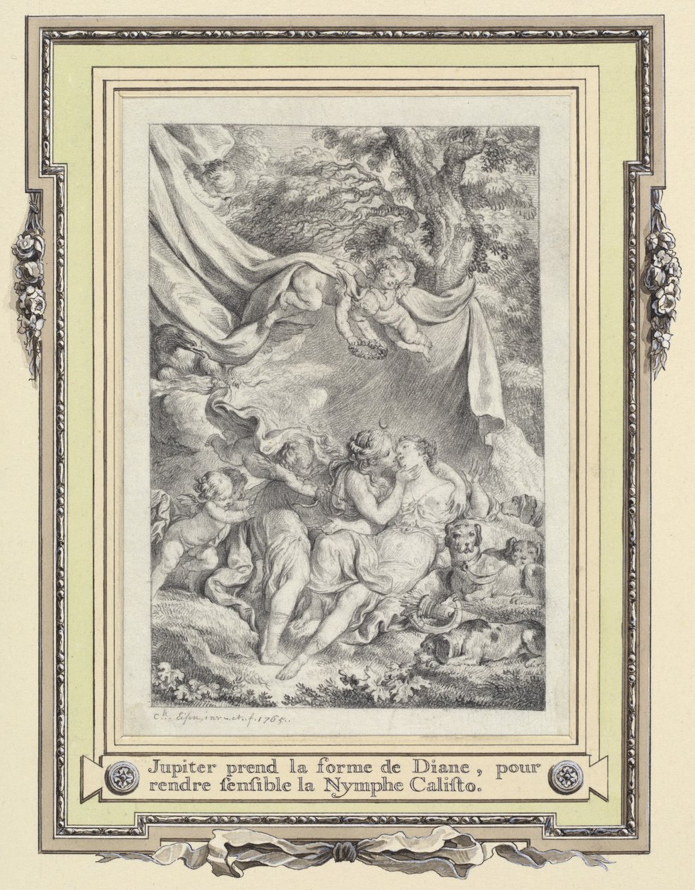 Jupiter and Callisto by Charles Eisen