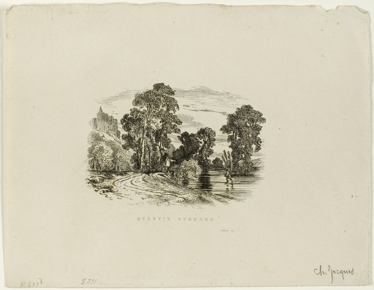 A Castle by Charles Emile Jacque