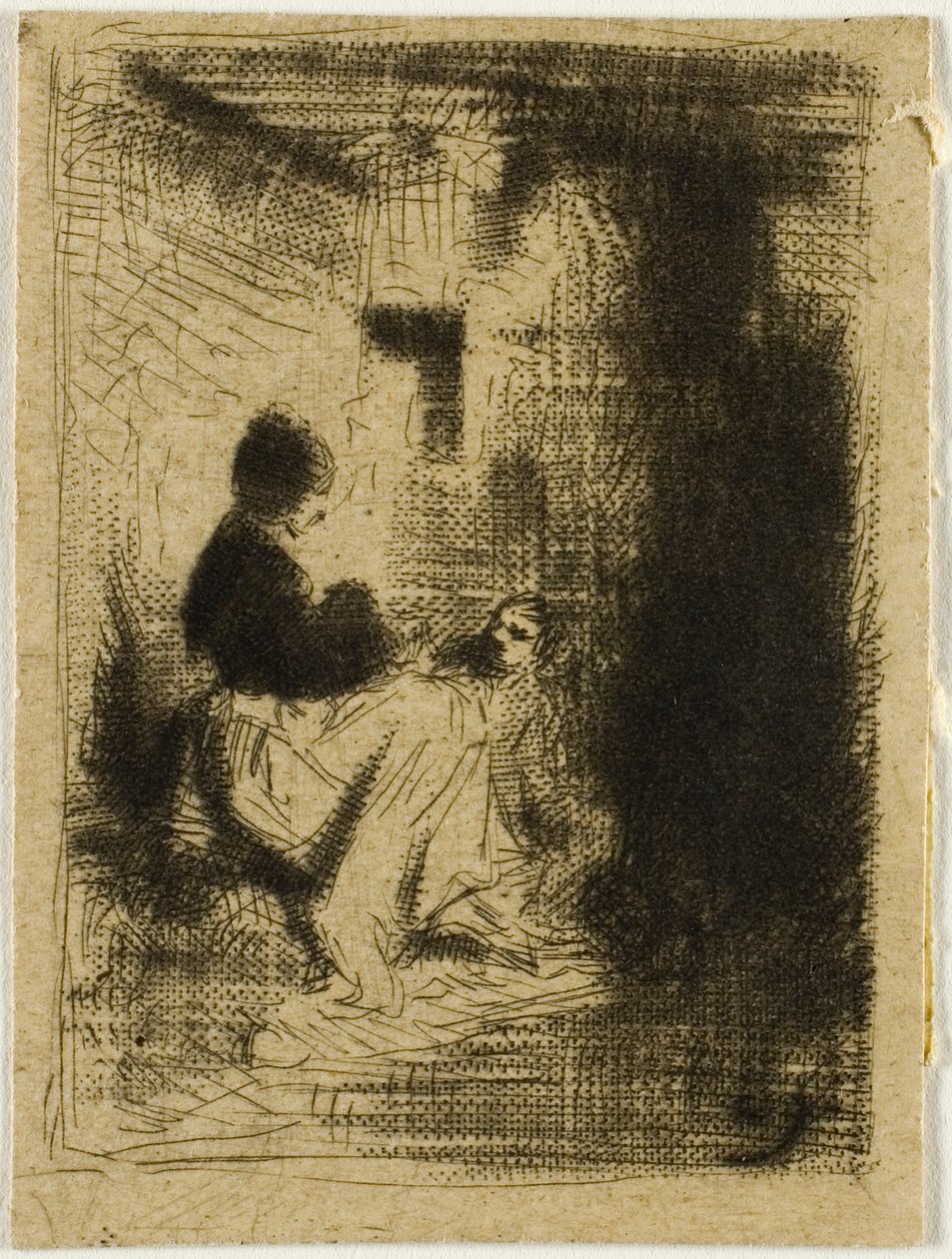 A Woman and her Child by Charles Emile Jacque