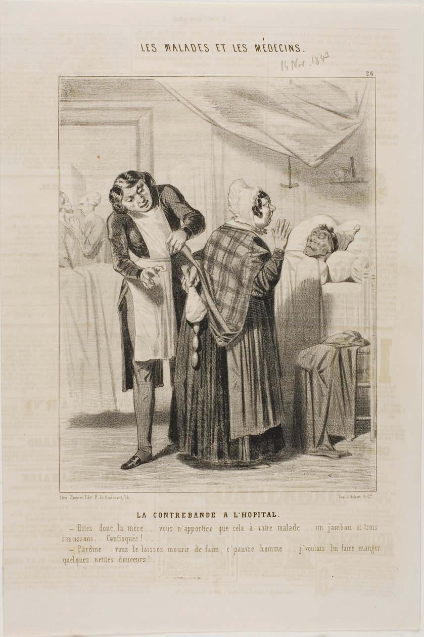 Contraband at the Hospital (plate 26) by Charles Emile Jacque