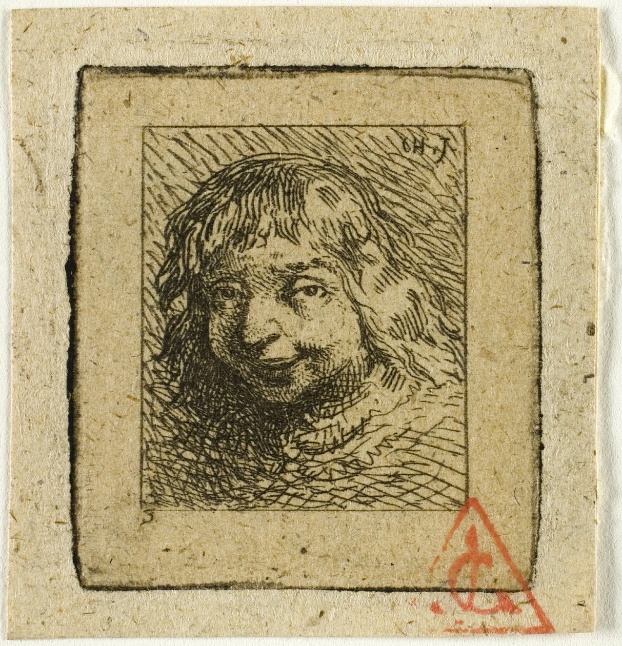 Head of a Breton by Charles Emile Jacque
