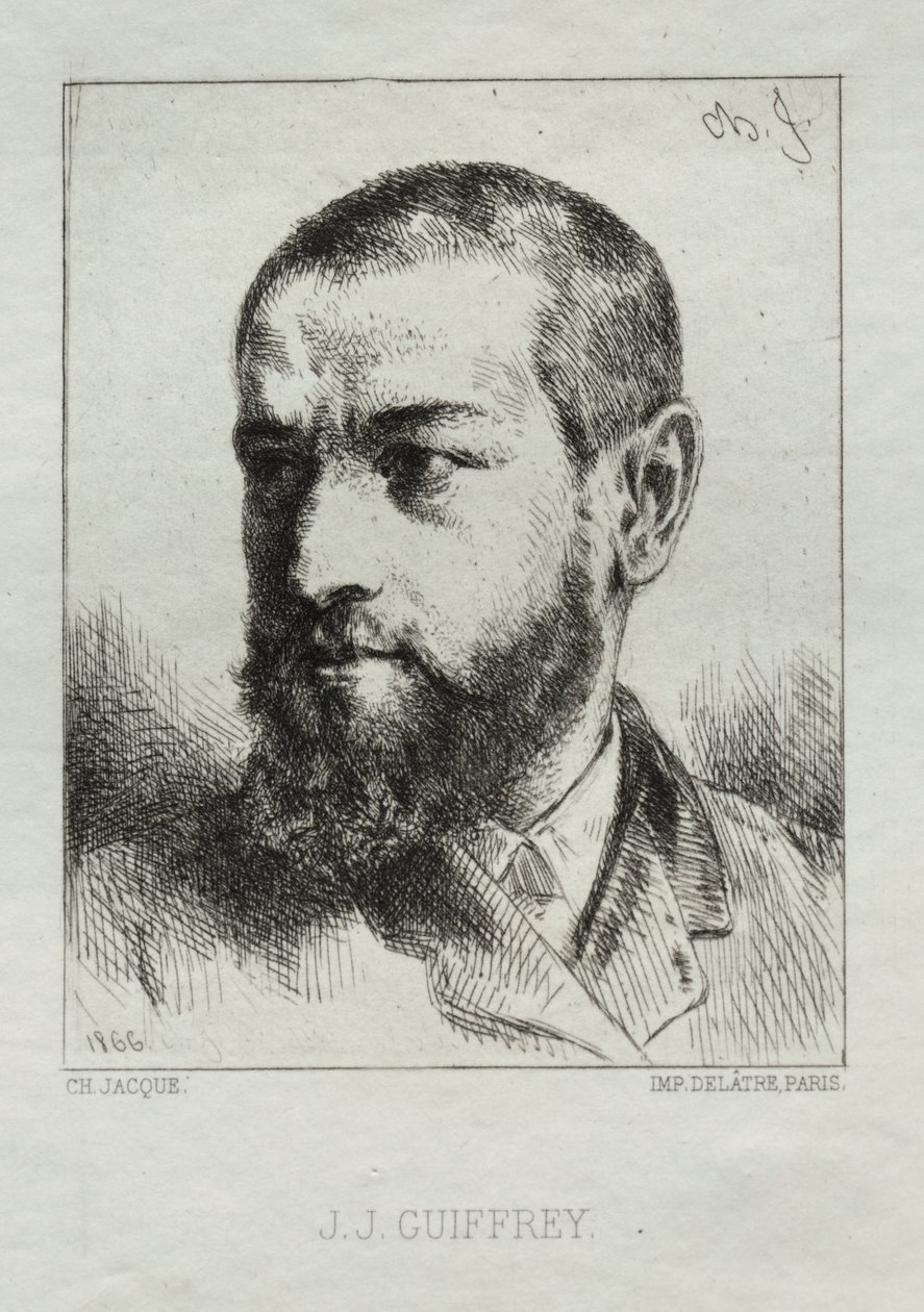 J. J. Guiffrey by Charles Emile Jacque