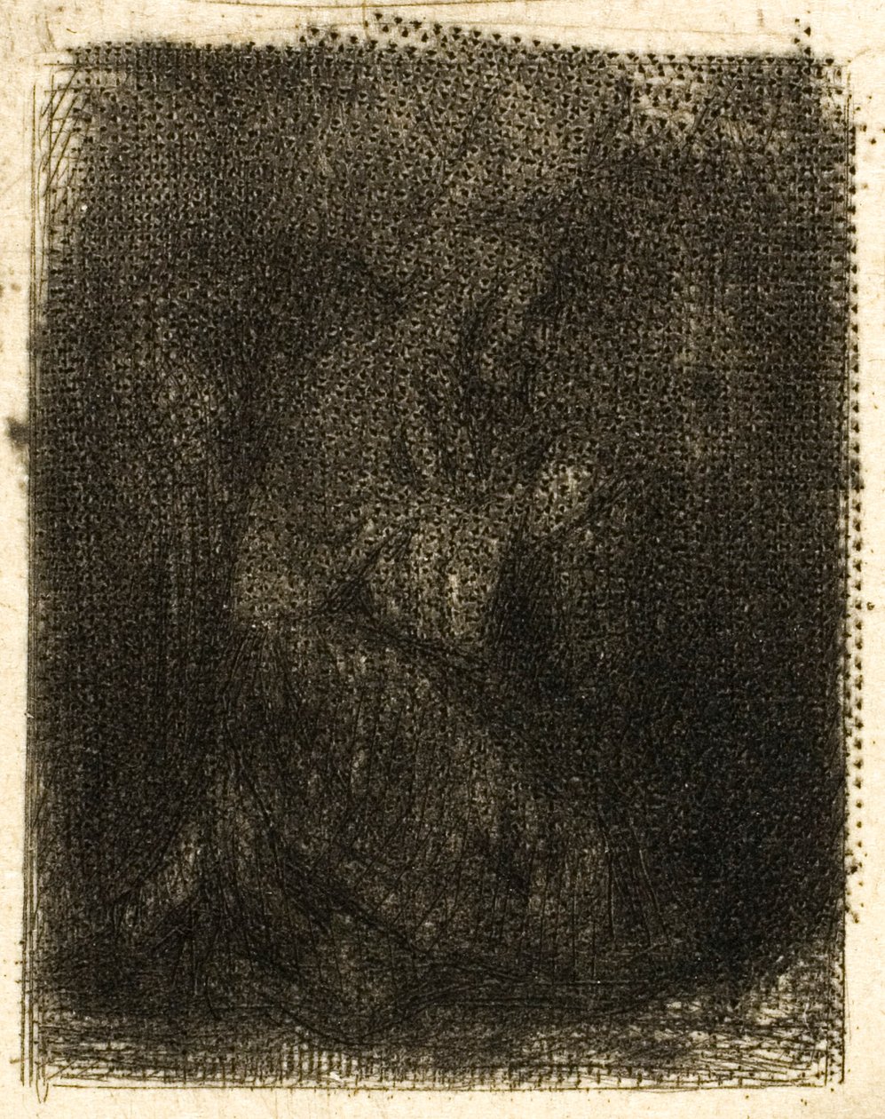 Monk at Prayer by Charles Emile Jacque
