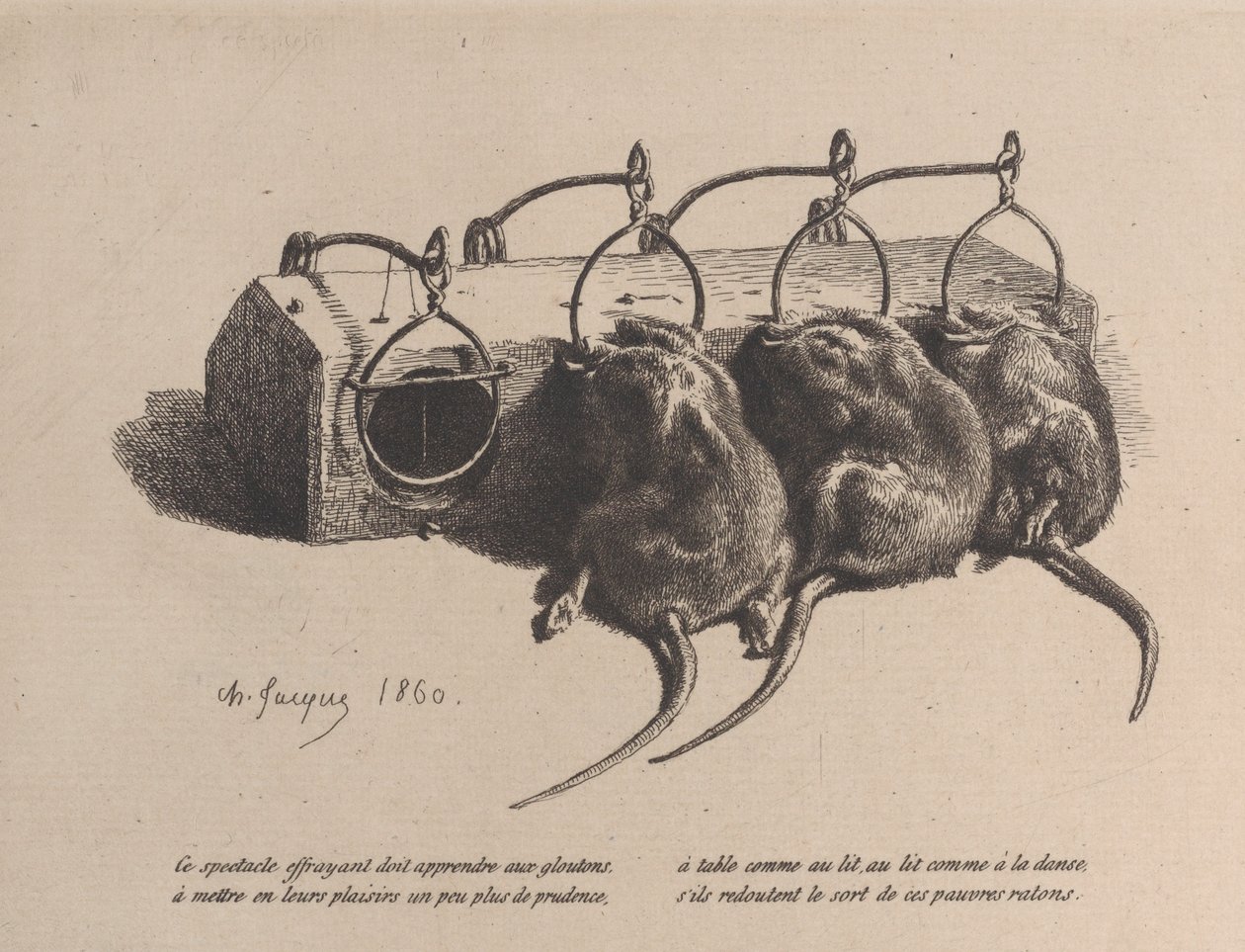 Mousetrap by Charles Emile Jacque