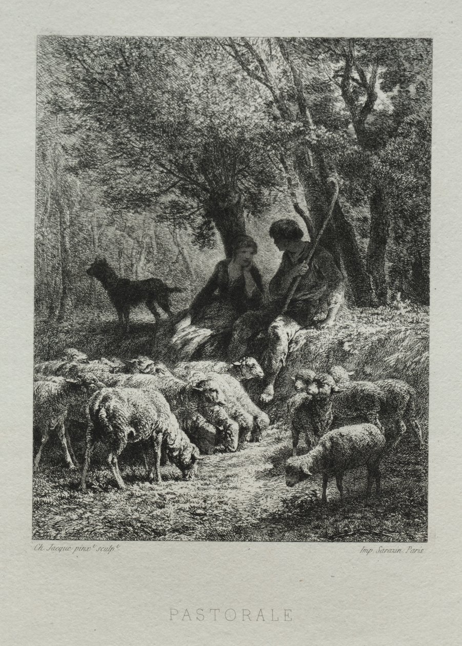 Pastorale by Charles Emile Jacque
