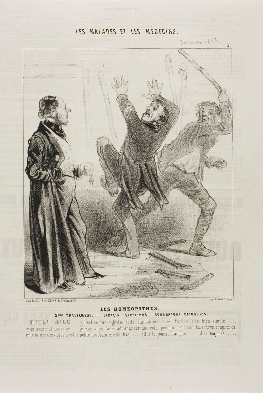 The Homeopaths: Second Treatment (plate 5) by Charles Emile Jacque