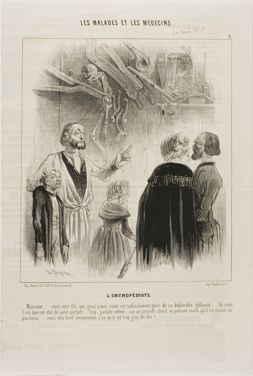 The Orthopedist (plate 9) by Charles Emile Jacque
