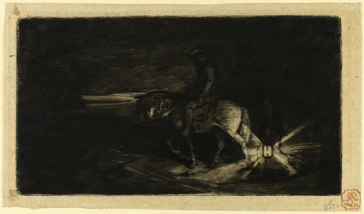 The Rider by Charles Emile Jacque