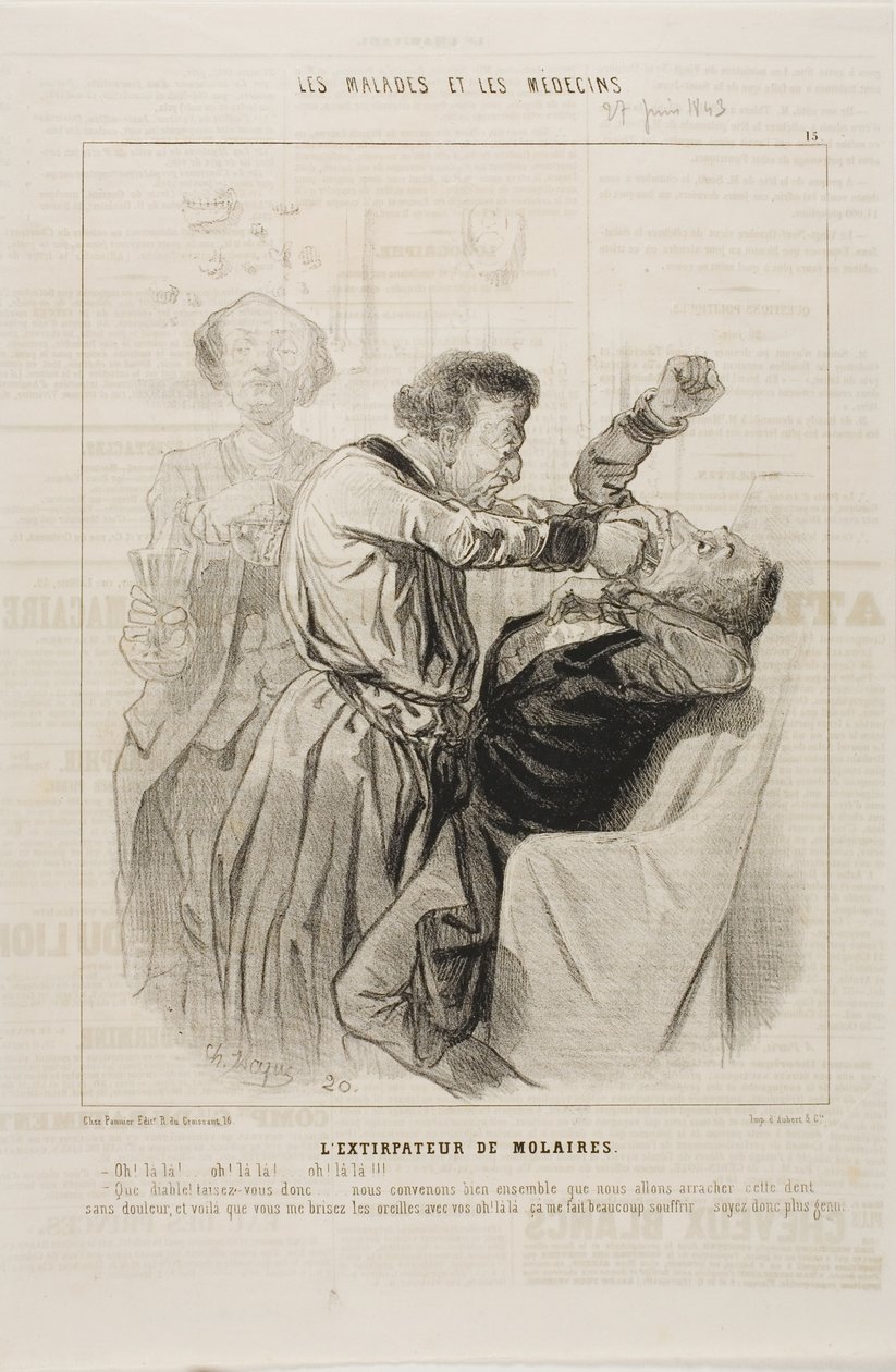 The Tooth Puller (plate 15) by Charles Emile Jacque