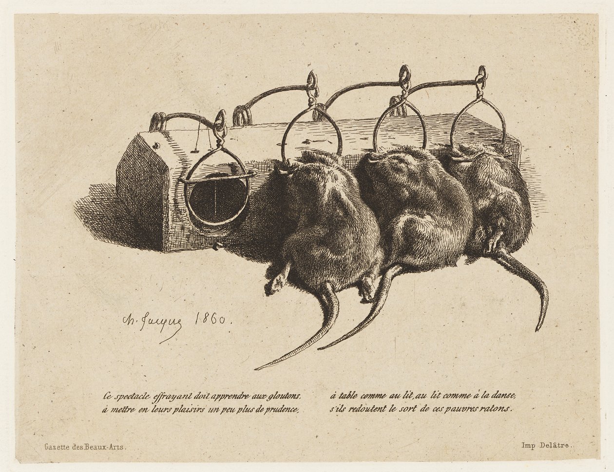 The Mousetrap by Charles Emile Jacque