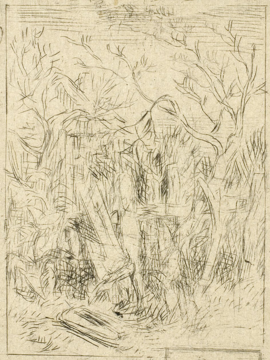 Untitled (Landscape) by Charles Emile Jacque