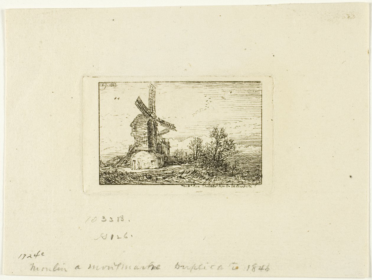 Windmill by Charles Emile Jacque