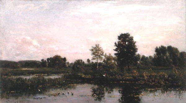 A Bend in the River Oise by Charles Francois Daubigny