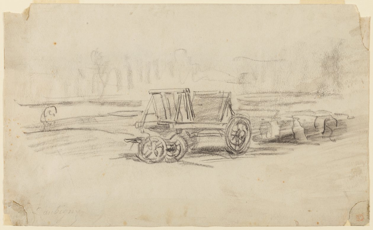 A Farm Wagon by Charles Francois Daubigny