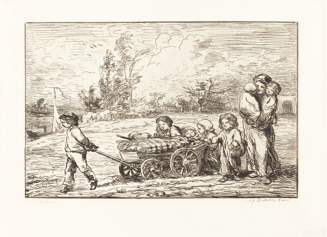 Boarding the Bottin by Charles Francois Daubigny