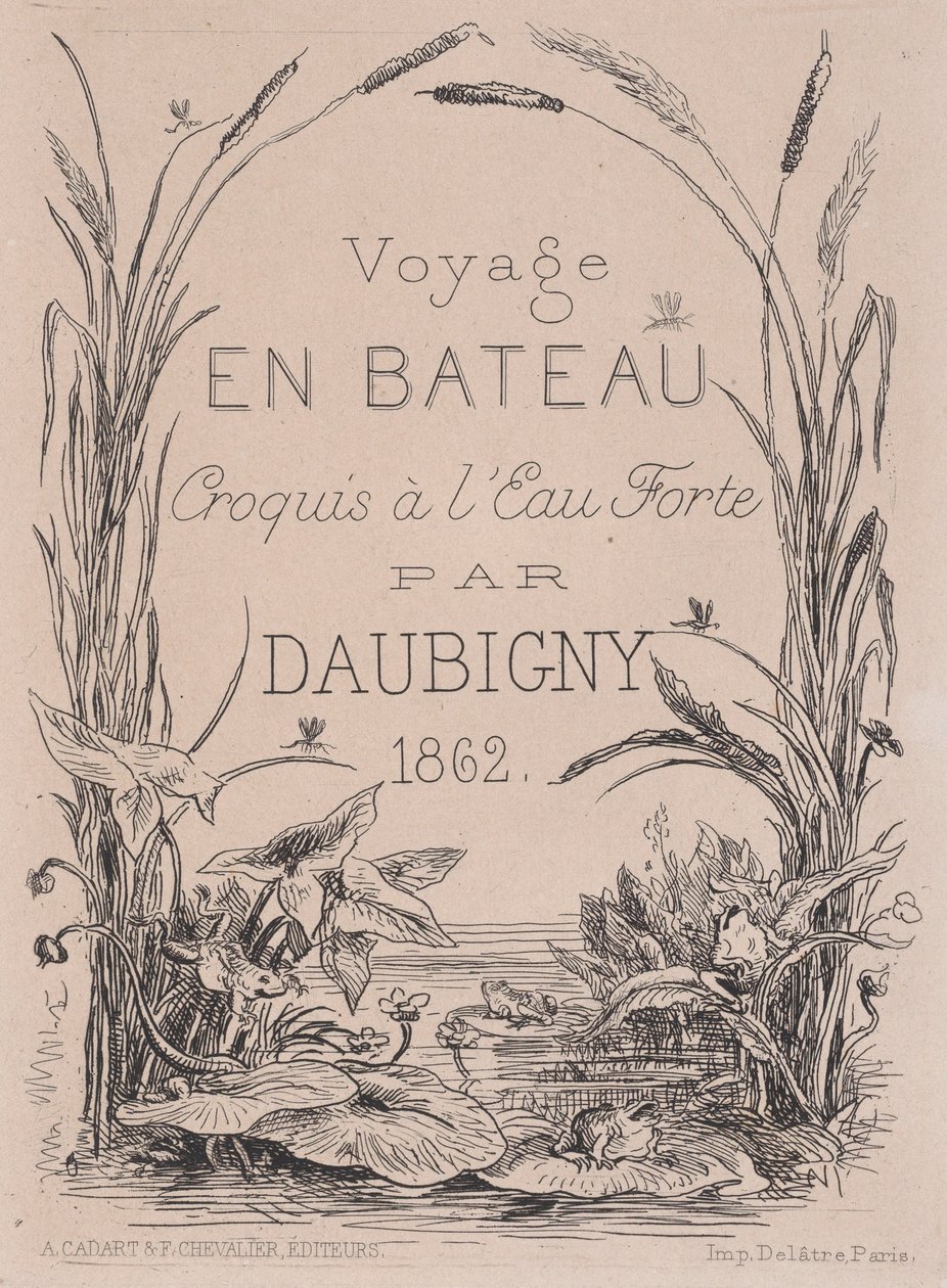 Frontispiece, Boat Trip, 1862 by Charles Francois Daubigny