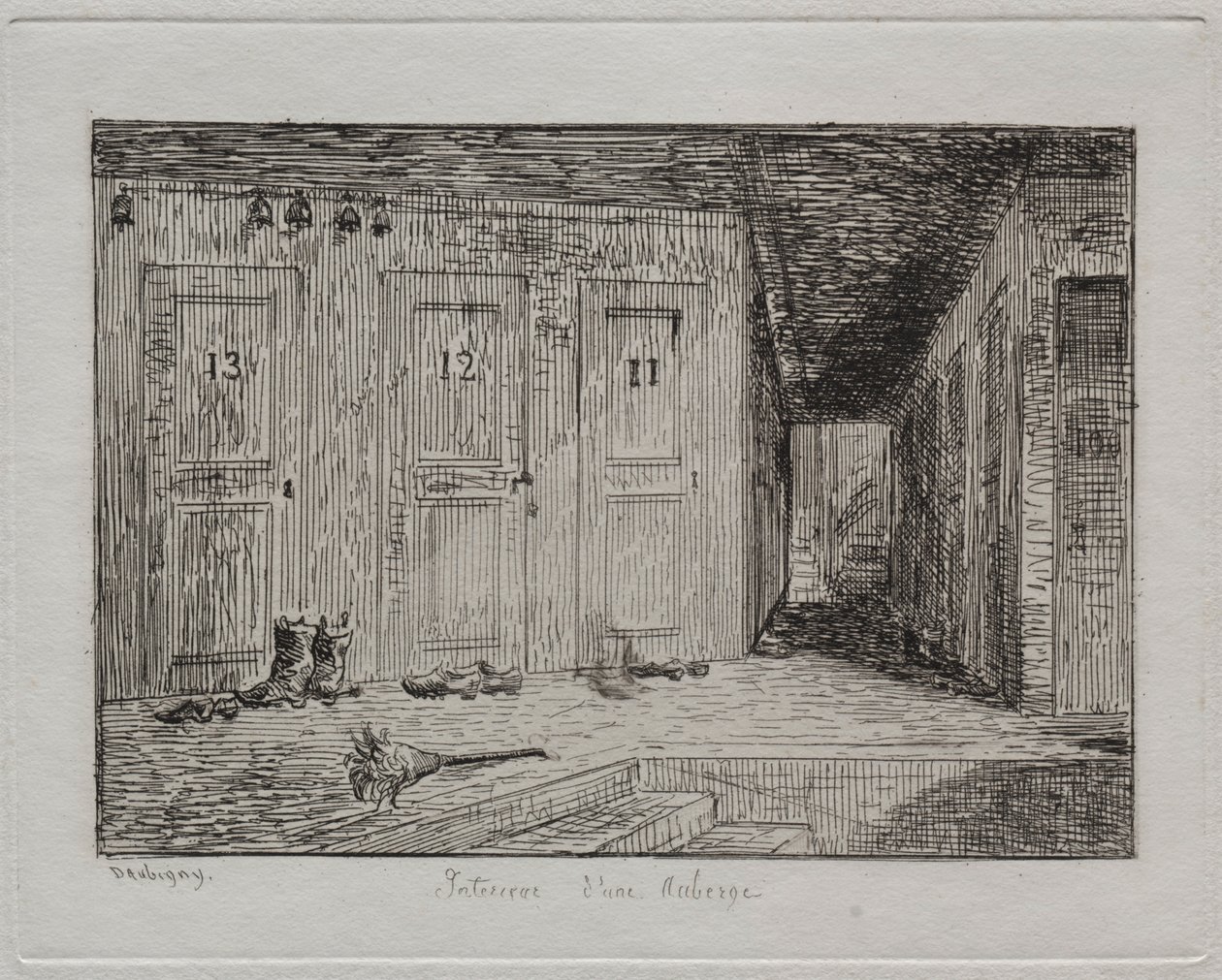 Interior of an Inn by Charles Francois Daubigny