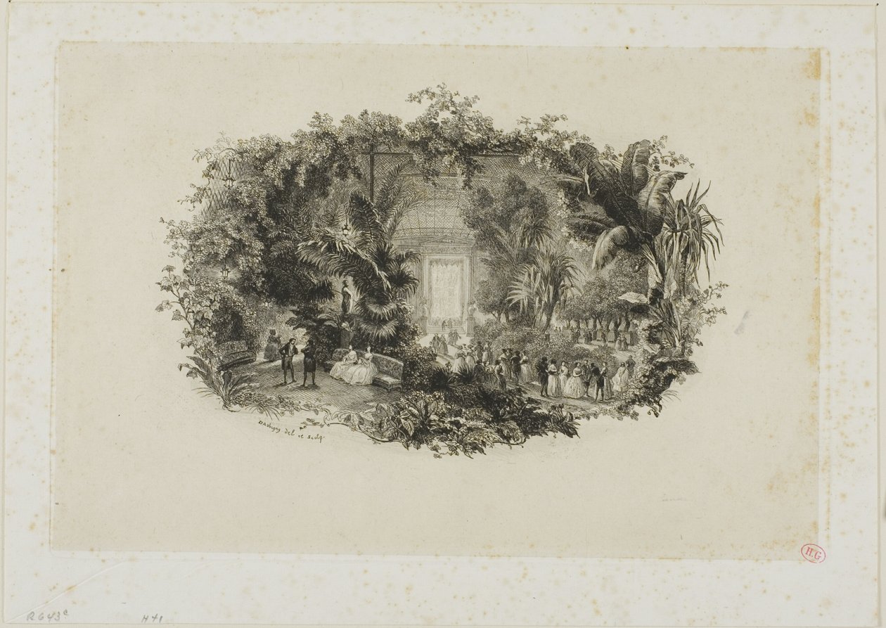 The Winter Garden by Charles Francois Daubigny