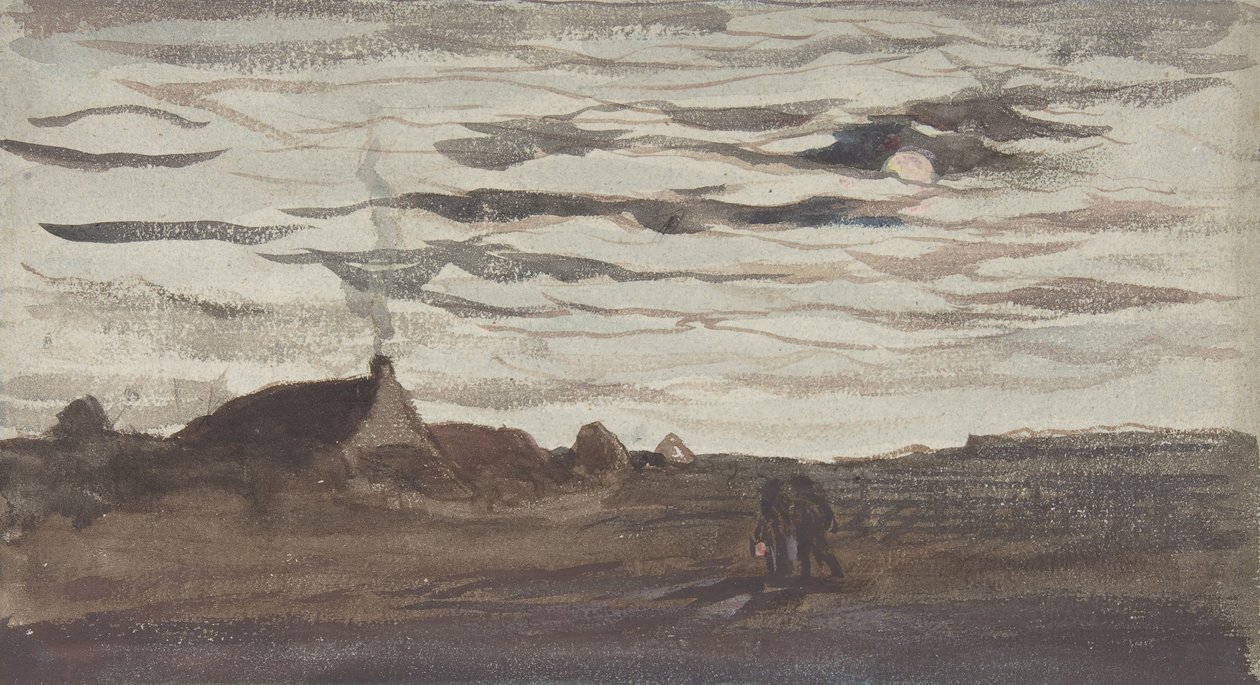 Moonlight by Charles Francois Daubigny
