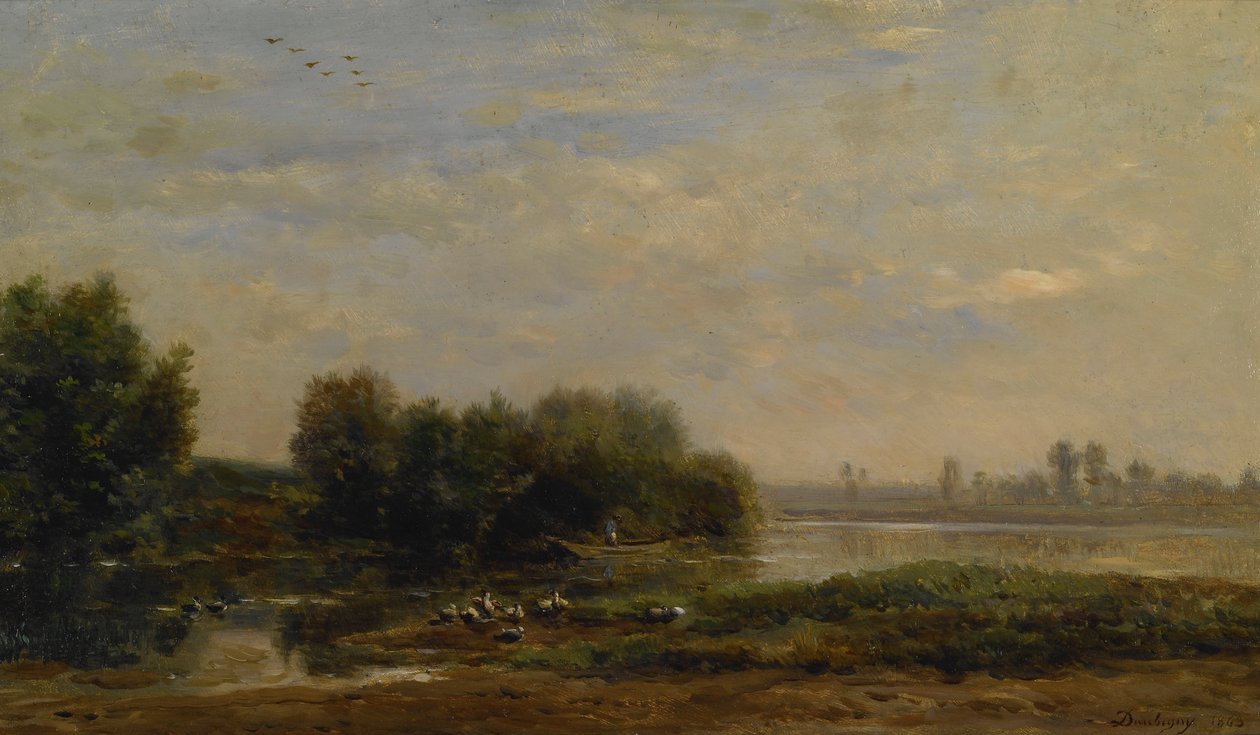 On the Oise by Charles Francois Daubigny