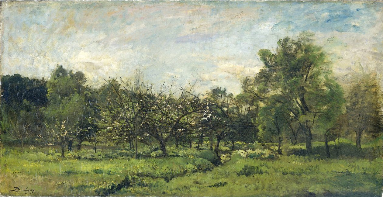 Orchard by Charles Francois Daubigny