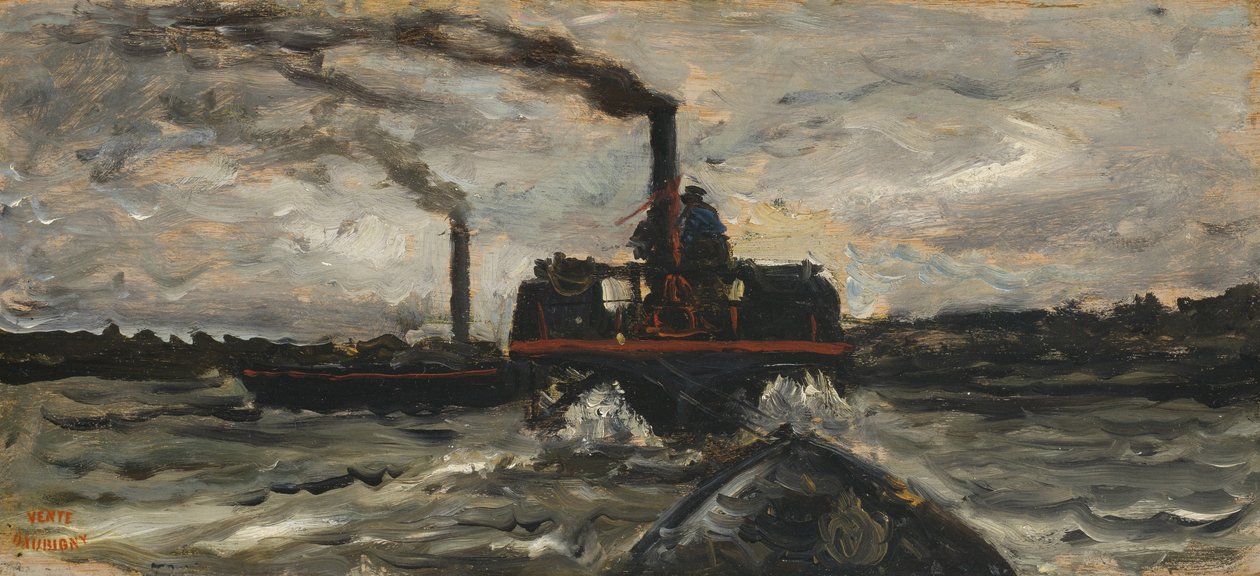 River Boat by Charles Francois Daubigny