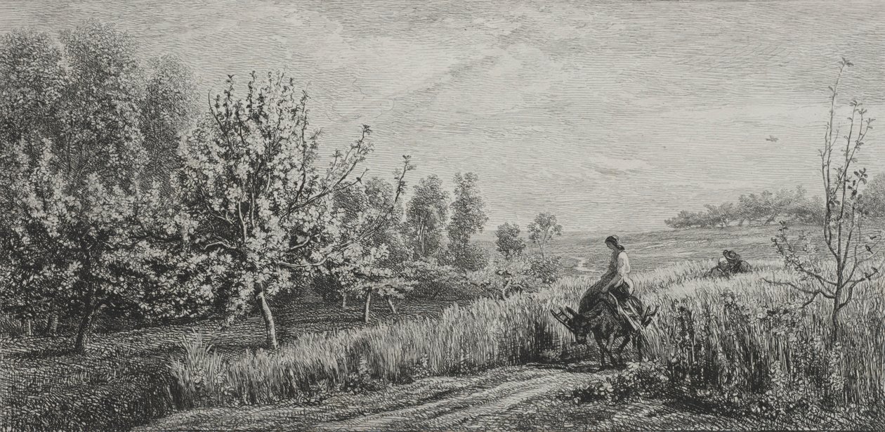 Springtime, 1857 by Charles Francois Daubigny
