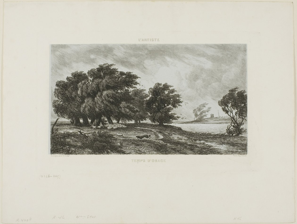 Stormy Weather by Charles Francois Daubigny