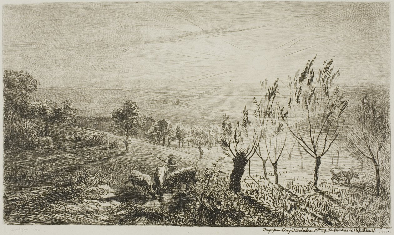 Sunrise by Charles Francois Daubigny
