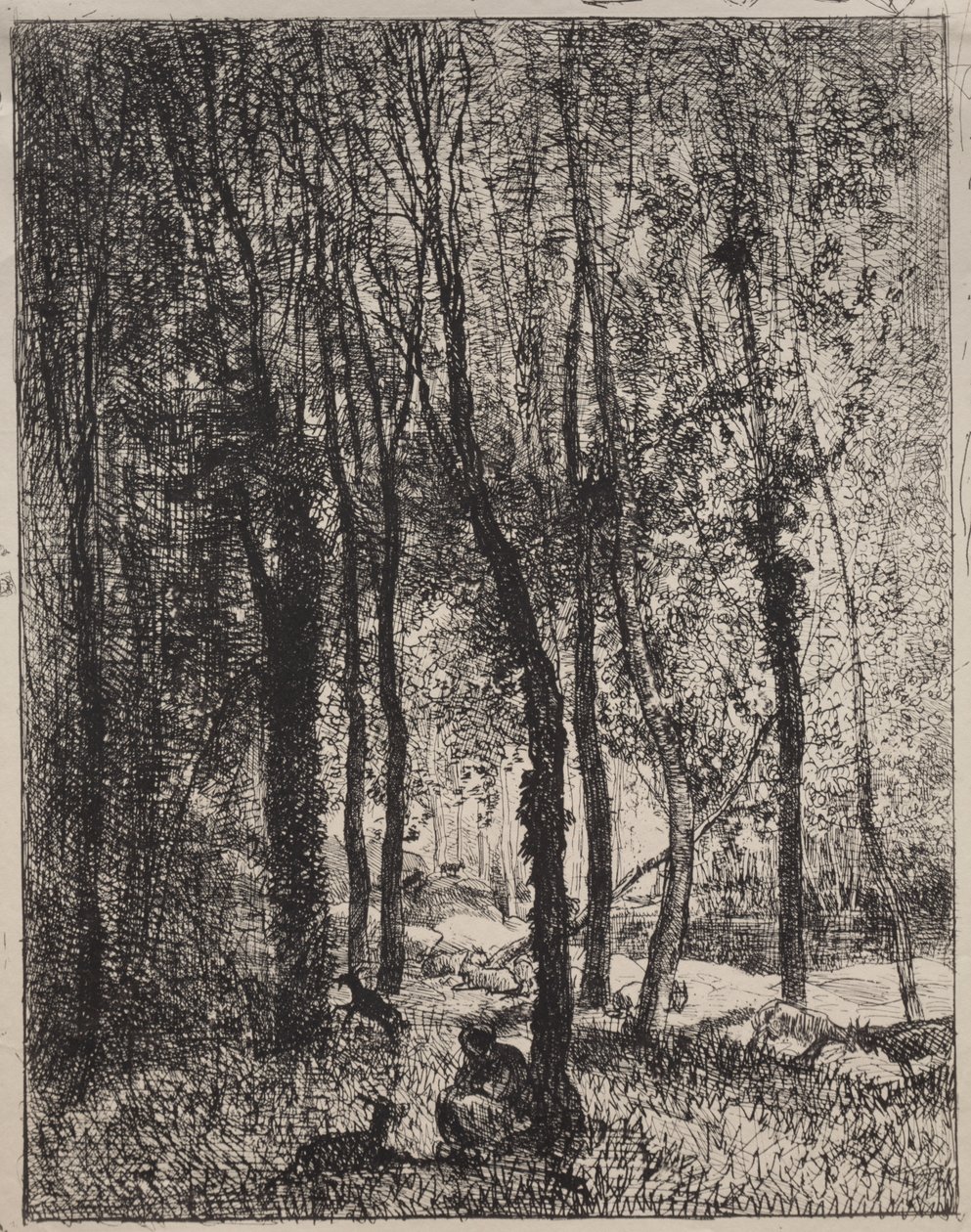 The Goatherd Girl by Charles Francois Daubigny