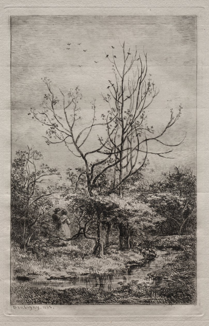 The Orchard by Charles Francois Daubigny