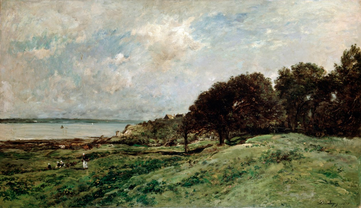 The Seashore near Villerville, 1875 by Charles Francois Daubigny