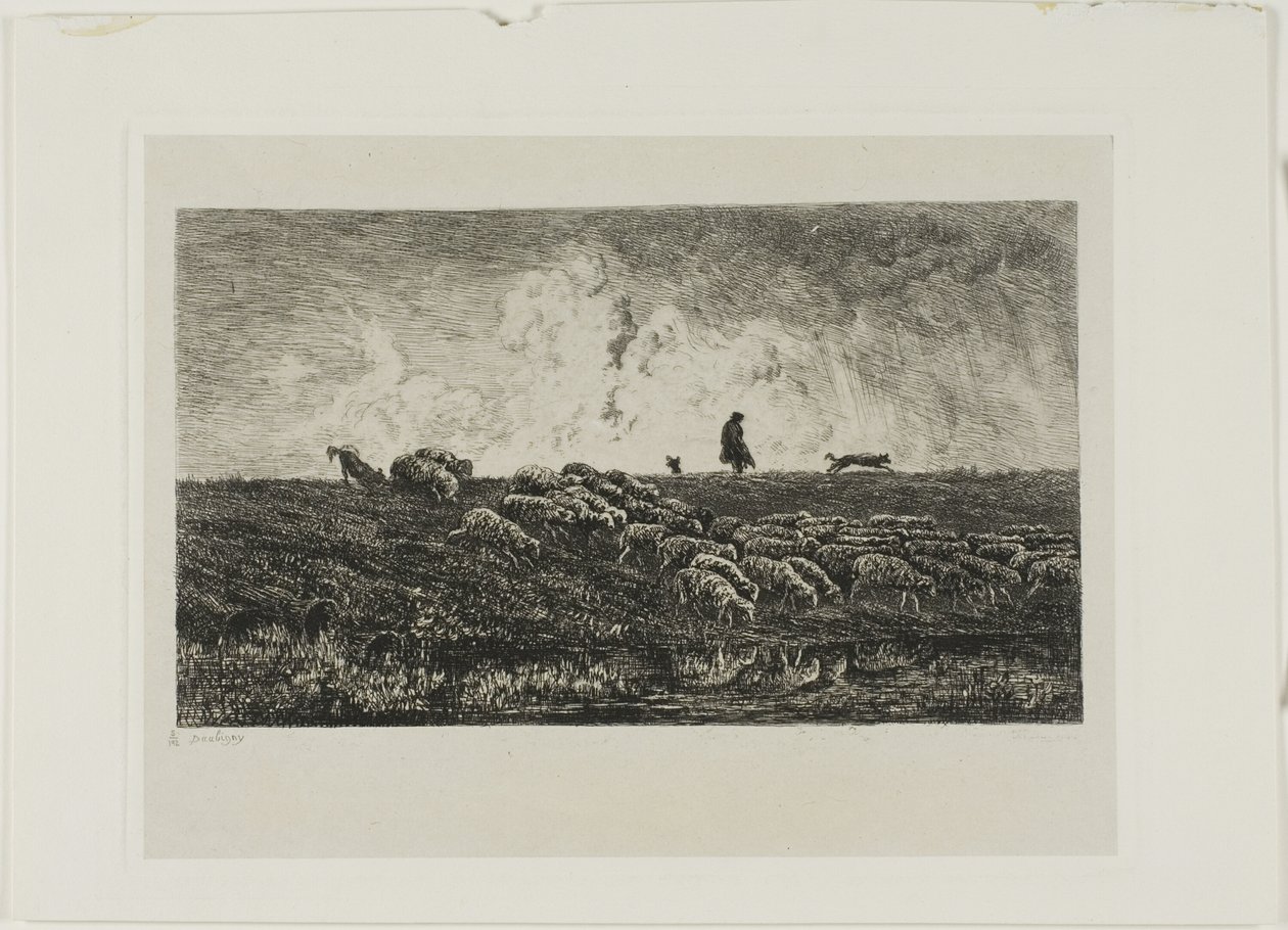 The Shower by Charles Francois Daubigny