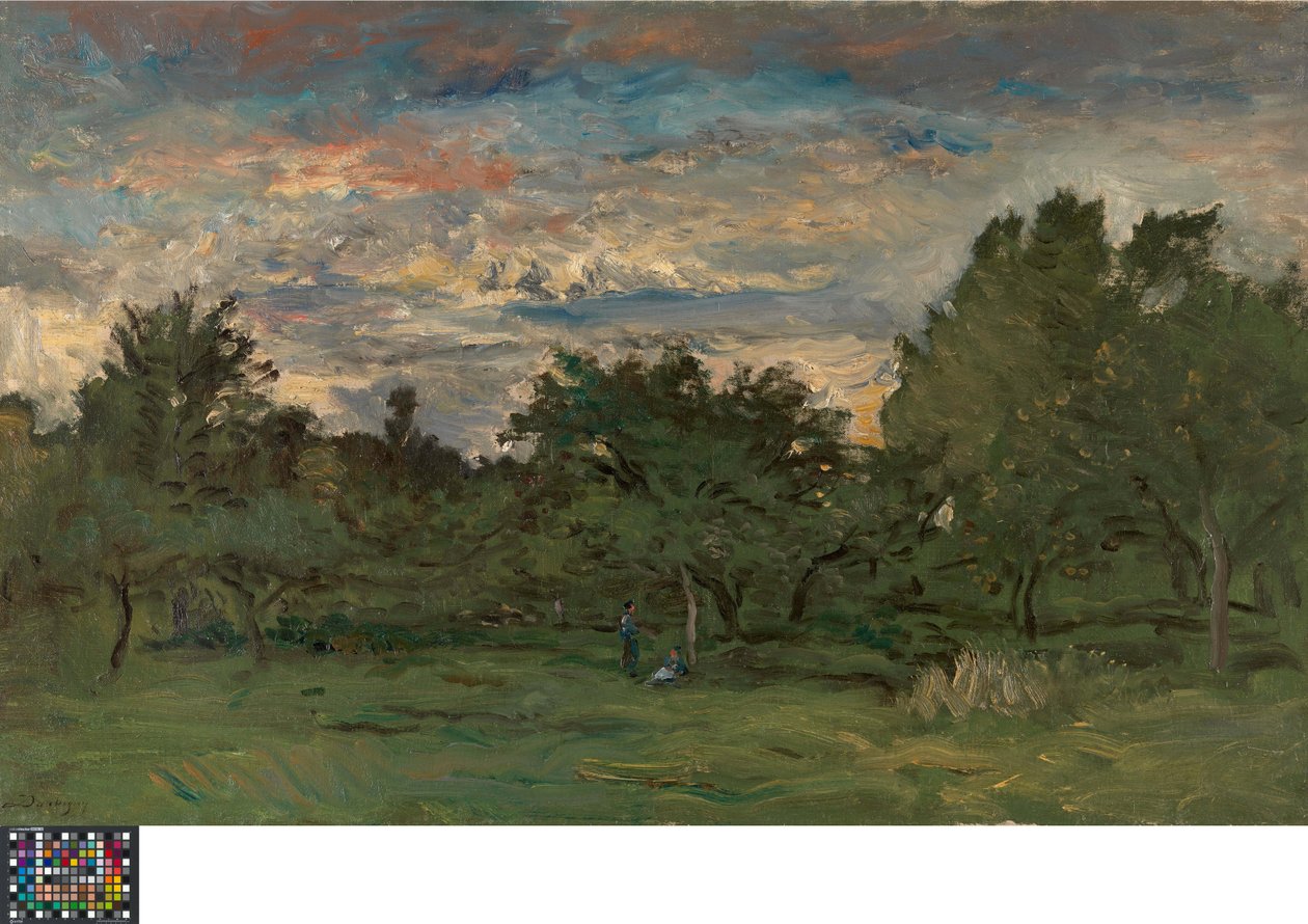 Orchard at Night by Charles Francois Daubigny