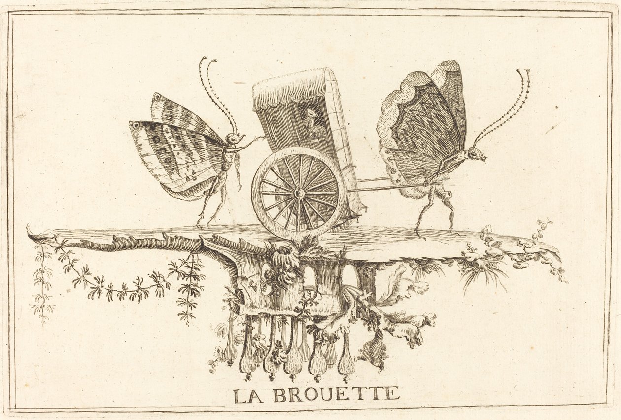 The Wheelbarrow by Charles Germain de Saint Aubin