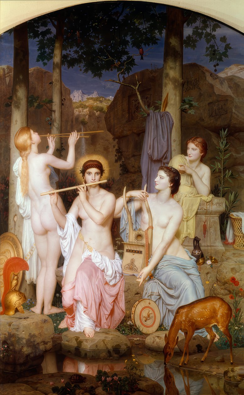 Minerva and the Graces by Charles Gleyre