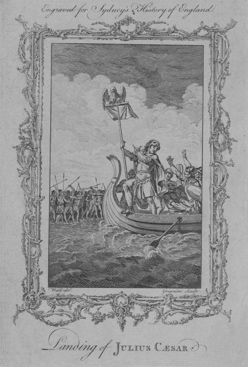 Landing of Julius Caesar, 1773 by Charles Grignion
