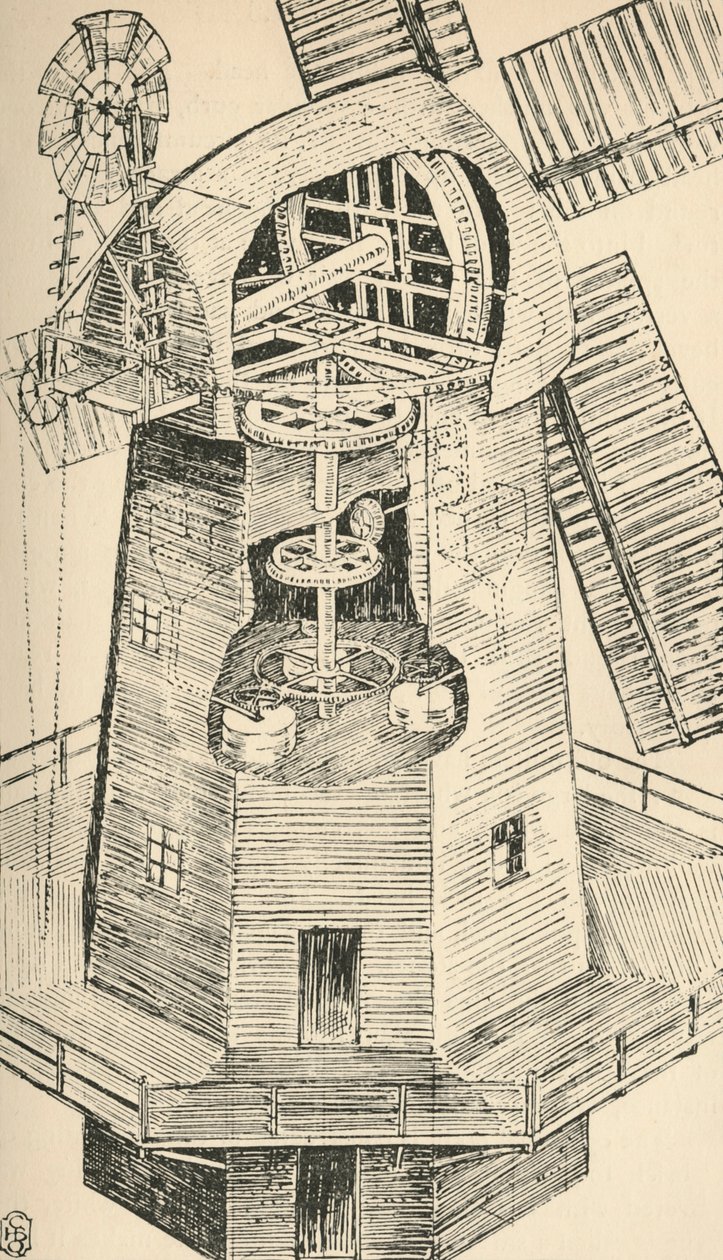 A Smock Mill by Charles Henry Bourne Quennell
