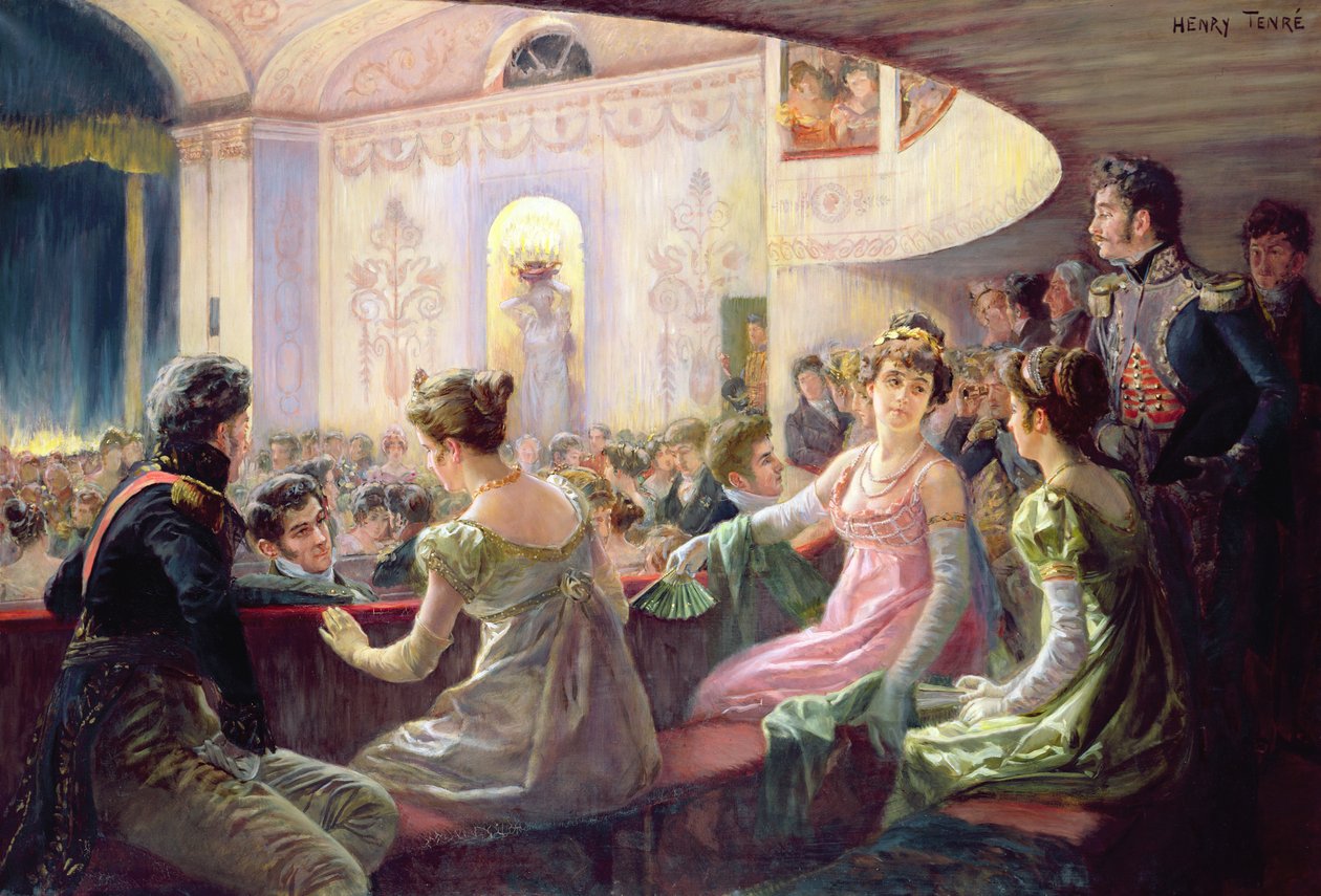The Interval at the Theatre by Charles Henry Tenre