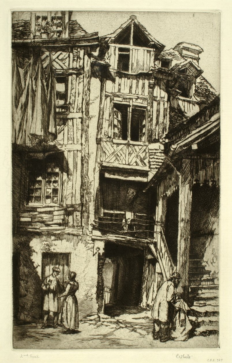 Lisieux Courtyard by Charles Henry White