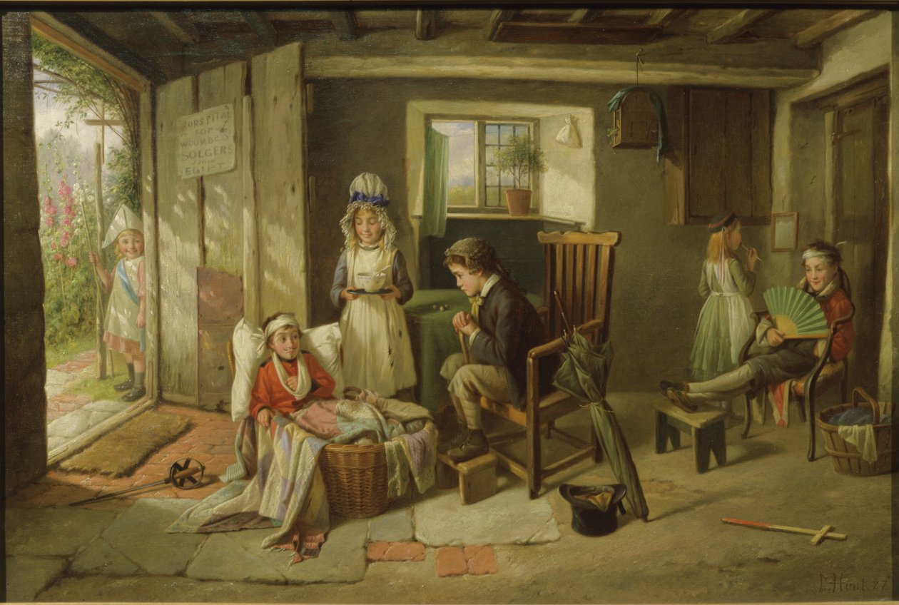 Hospital for Wounded Soldiers by Charles Hunt