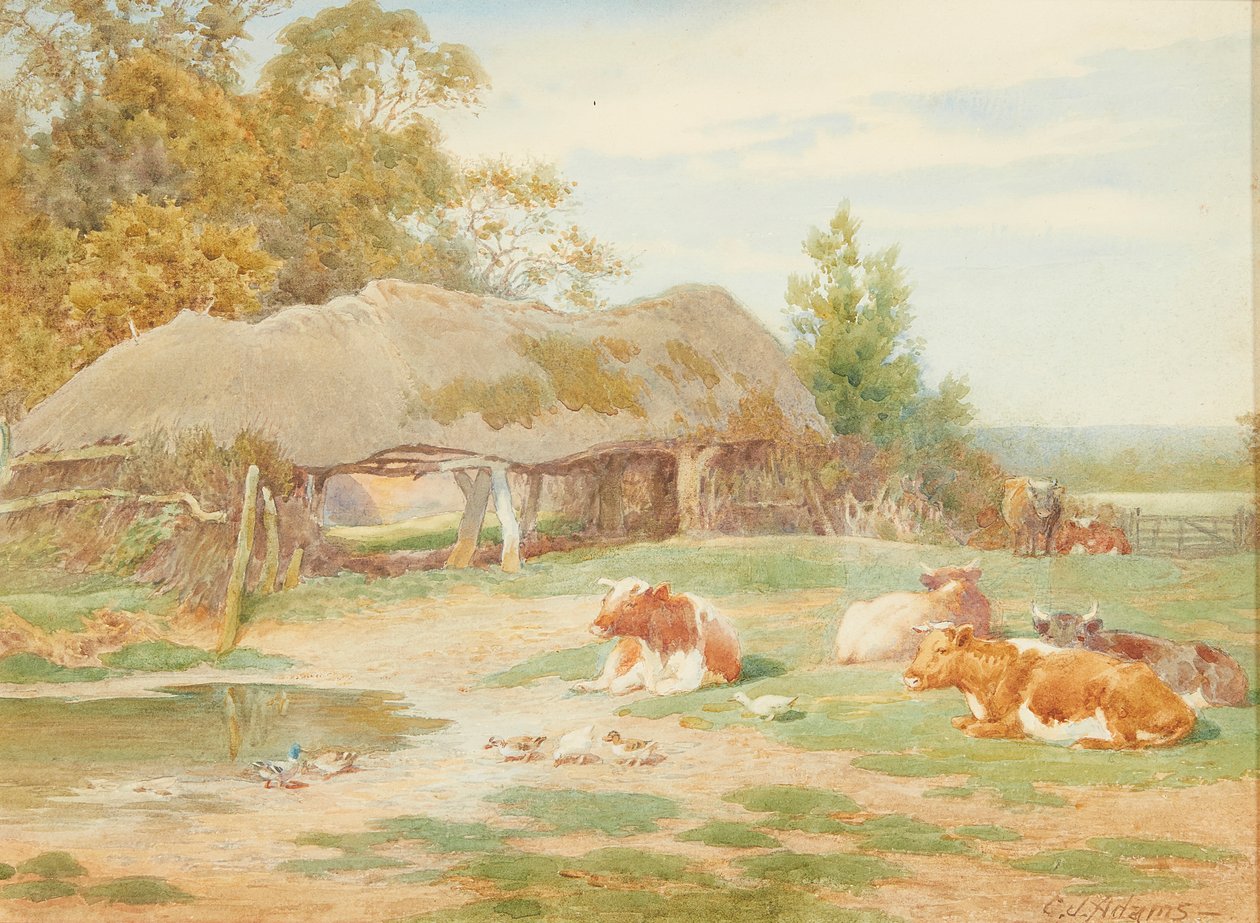 Cattle Resting by Charles James Adams