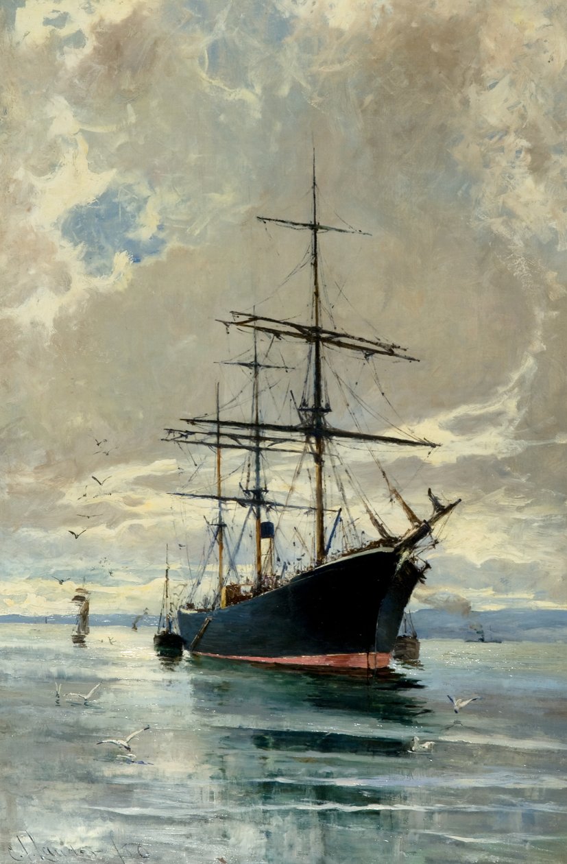 At Anchor by Charles James Lauder