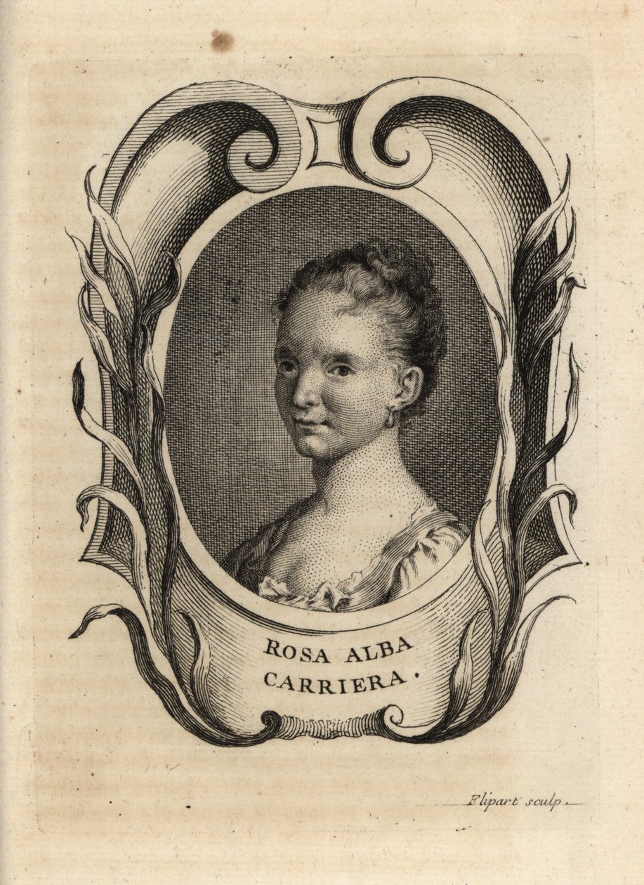 Rosalba Carriera, Venetian Rococo Painter by Charles Joseph Flipart