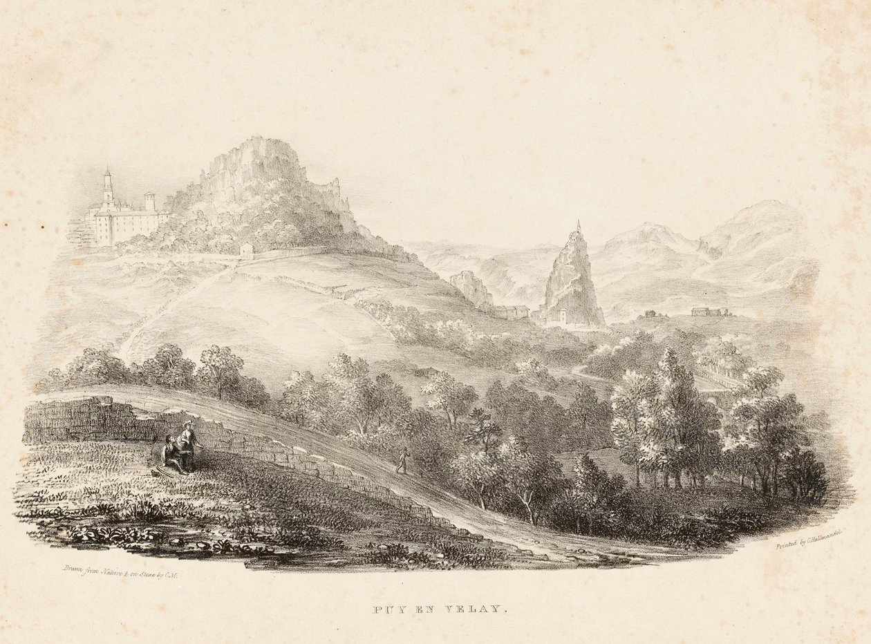 Puy en Velay by Charles Joseph Hullmandel