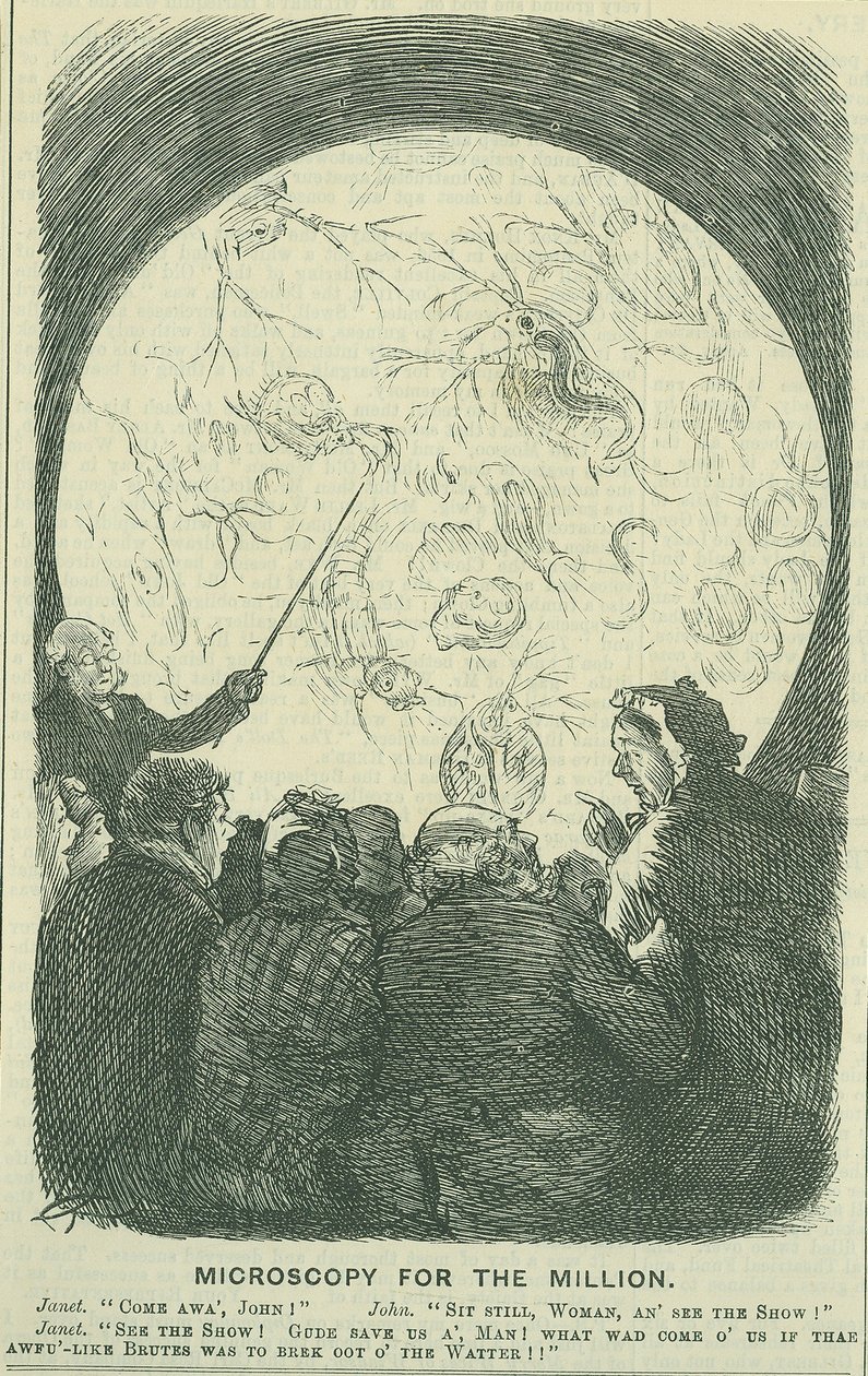 Microscopy for the Millions: 1878 by Charles Keene