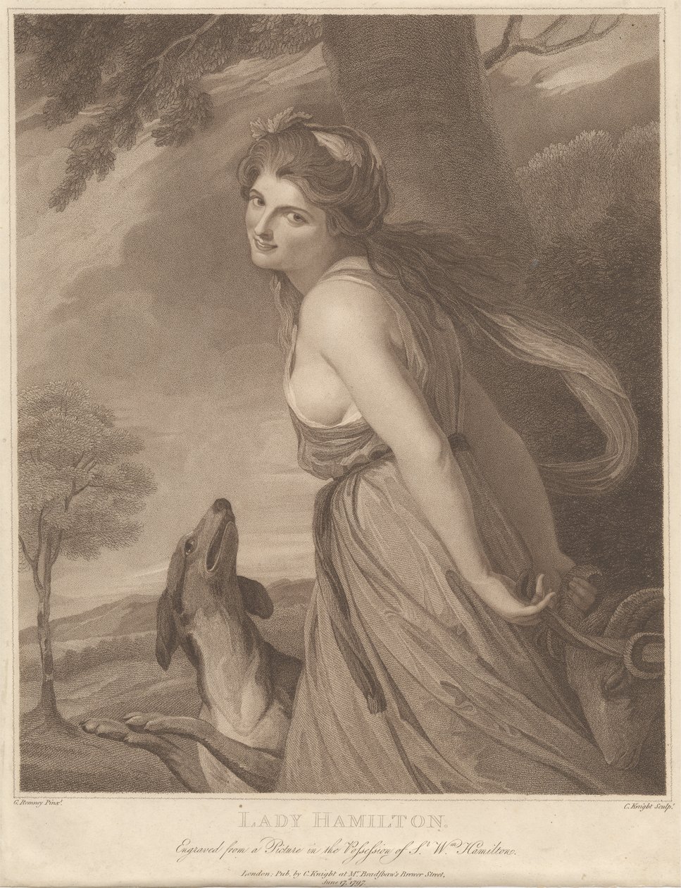 Lady Hamilton as a Bacchante by Charles Knight